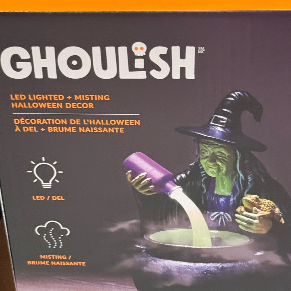 Ghoulish LED Lighted Mist Witch Decor - Picture 3 of 4